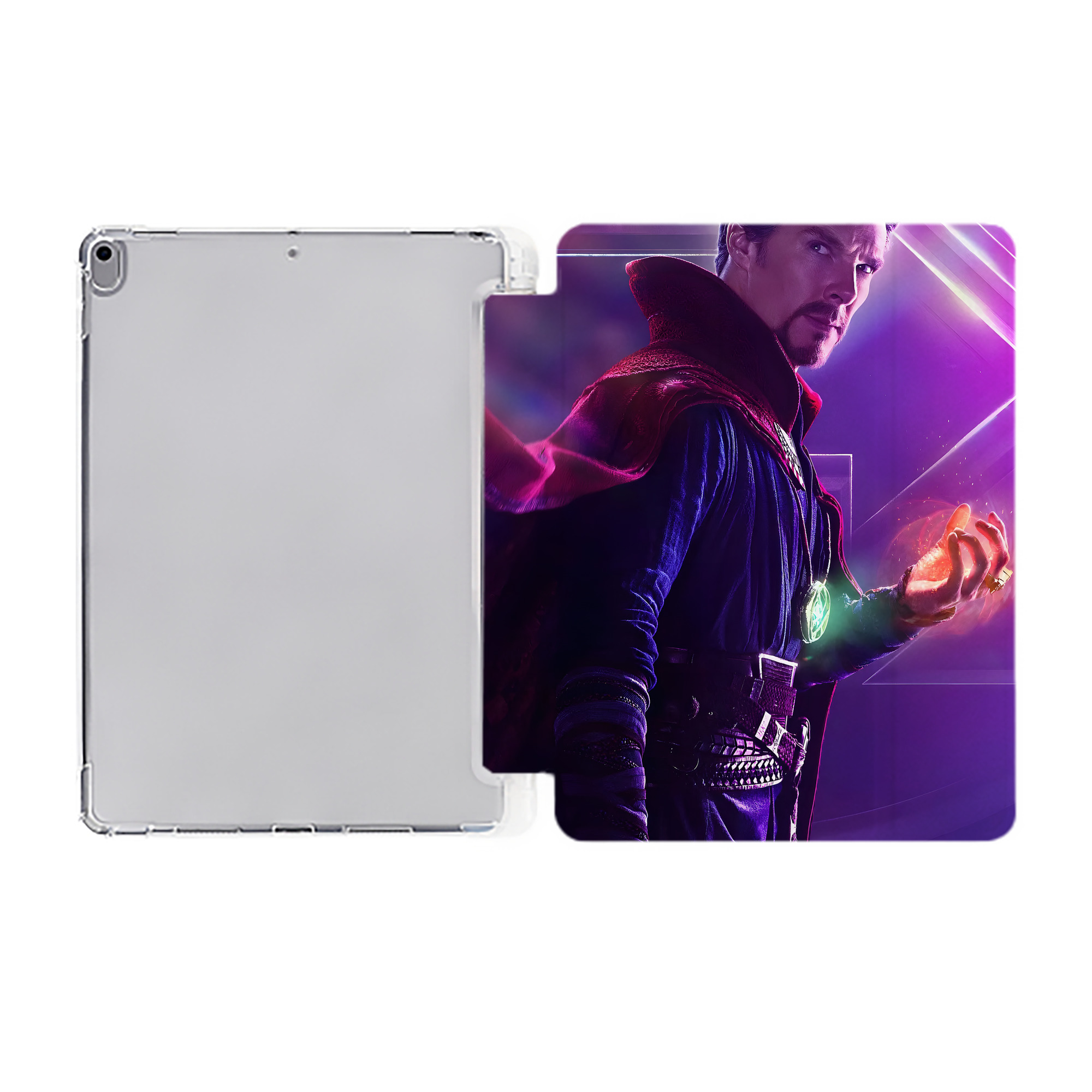 （画像用） アベンジャーズ The Avengers IPad ケース ペン収納付き 三つ折りスタンド PUレザー×シリコン 対応機種9.5/10.5/10.9インチ